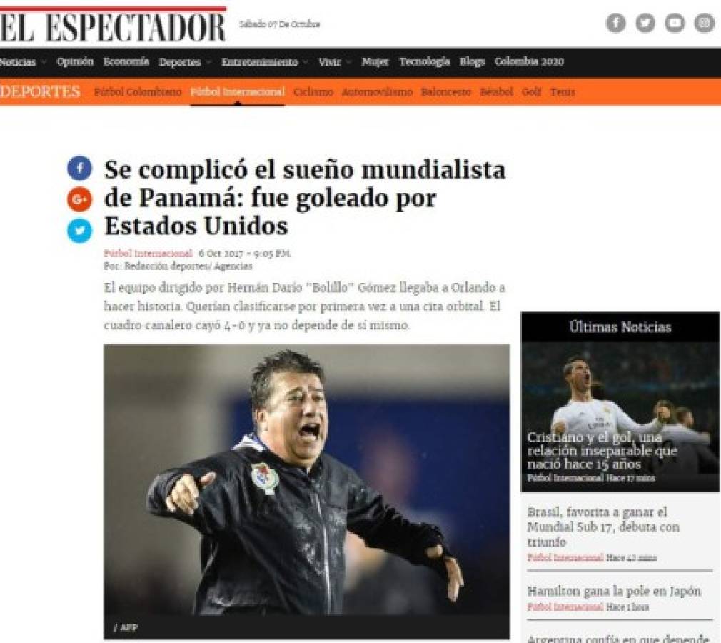 Portadas de diarios destrozan a selección de Panamá luego de goleada ante EEUU