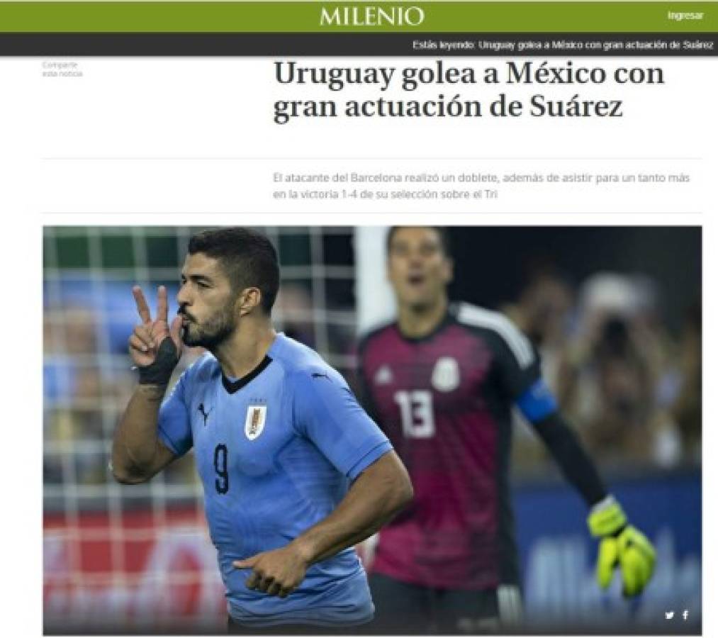 Medios mexicanos no perdonan a su selección tras ser goleada por Uruguay