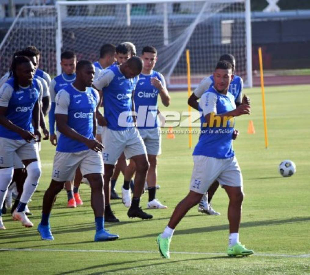 ¡Sonrisas, concentración y novedades! Las postales del primer entreno de Honduras en Houston