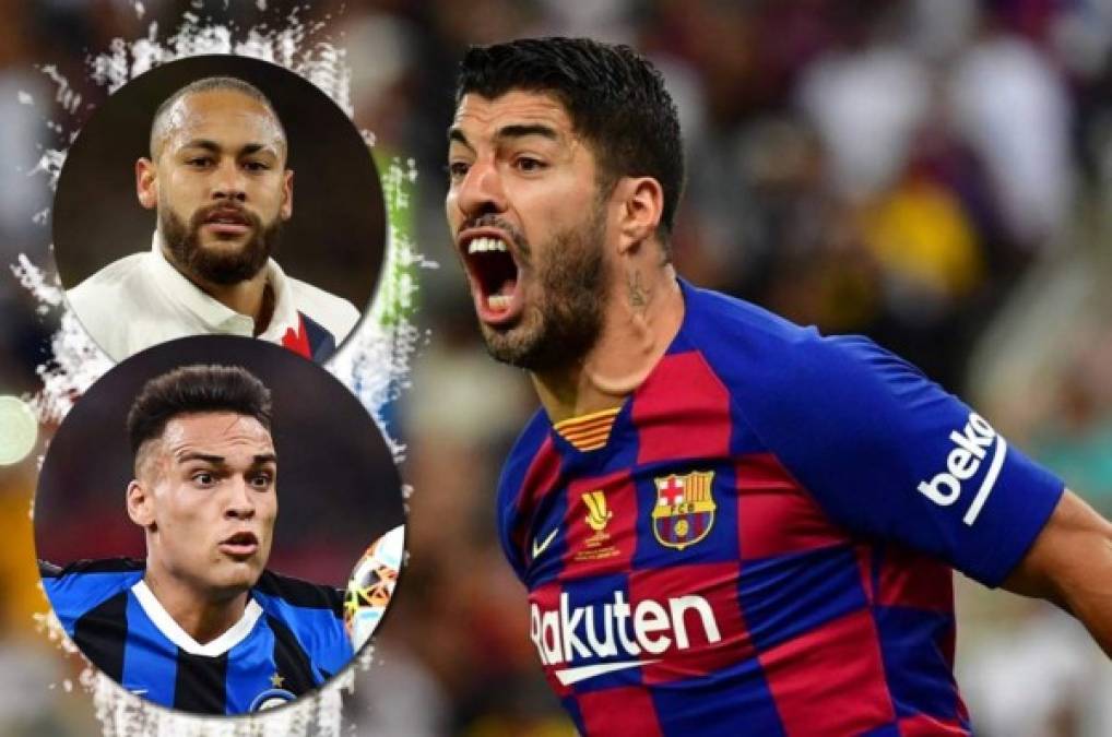 A Luis Suárez lo ponen a elegir entre Neymar o Lautaro para refuerzo del Barcelona