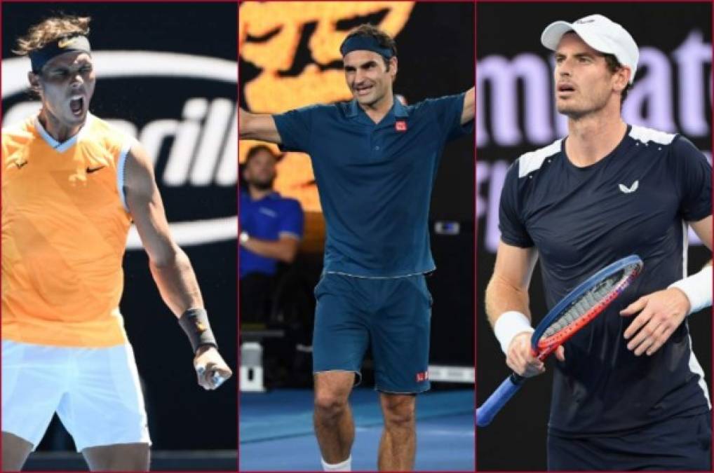 Nadal y Federer sonríen en Australia, Murray se despide con épica