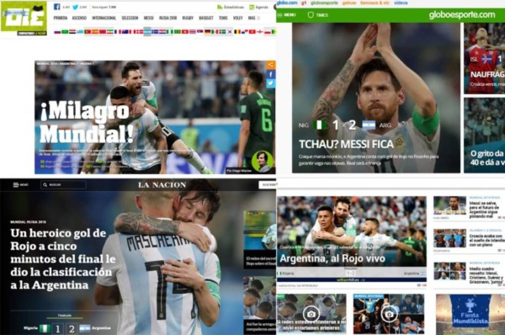 Milagro mundial y al Rojo vivo: Titulares de la prensa tras clasificación de Argentina