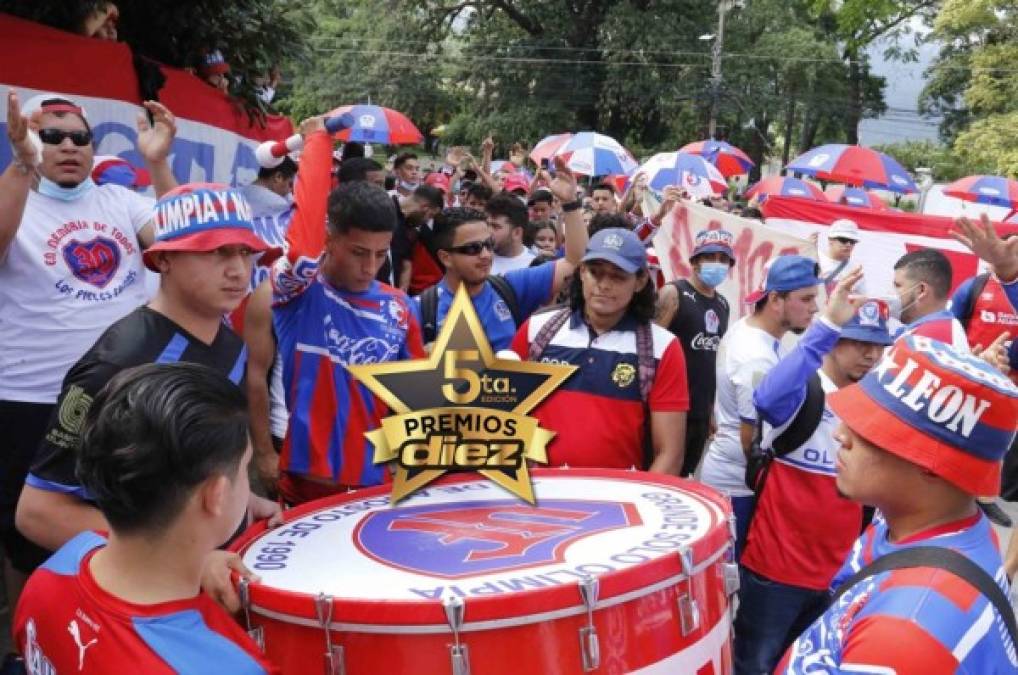 Barra del Olimpia está superando a la de Motagua, Real España y Marathón las votaciones de Premios DIEZ