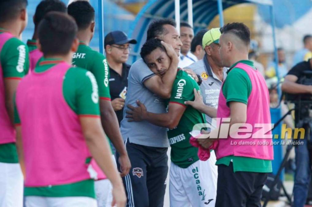 ¡Triste despedida! Mario Berríos jugó su último partido con Marathón ante Real España