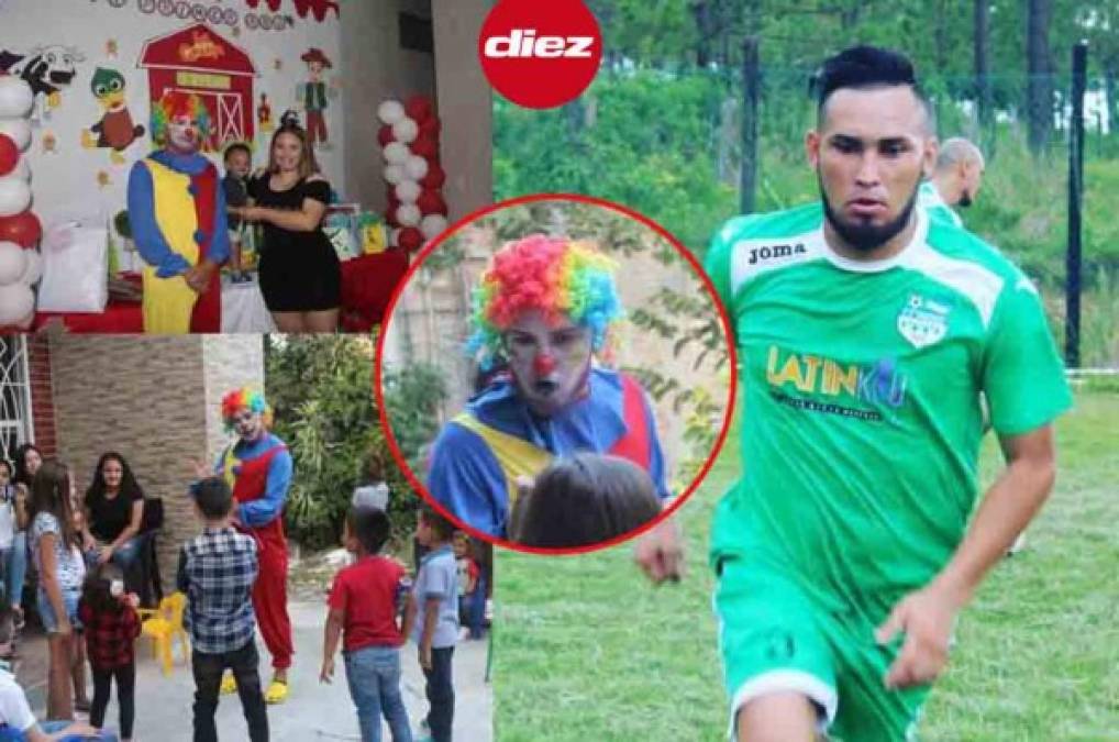 El futbolista hondureño que también trabaja como payaso en la Liga de Ascenso