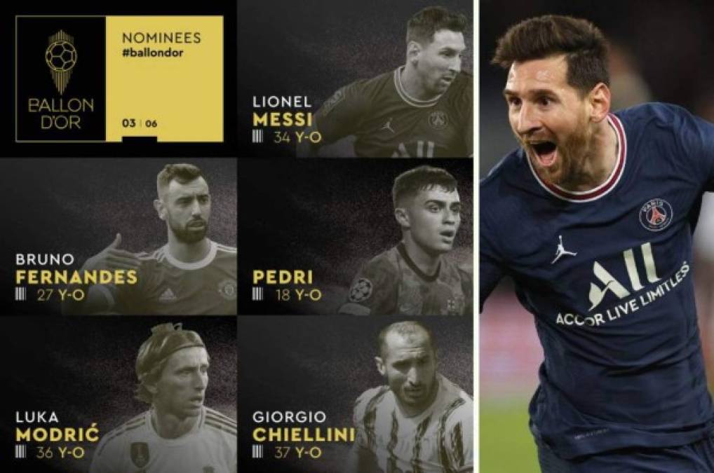Messi y Cristiano figuran en la lista de nominados al Balón de Oro 2021; Keylor Navas, candidato a mejor portero
