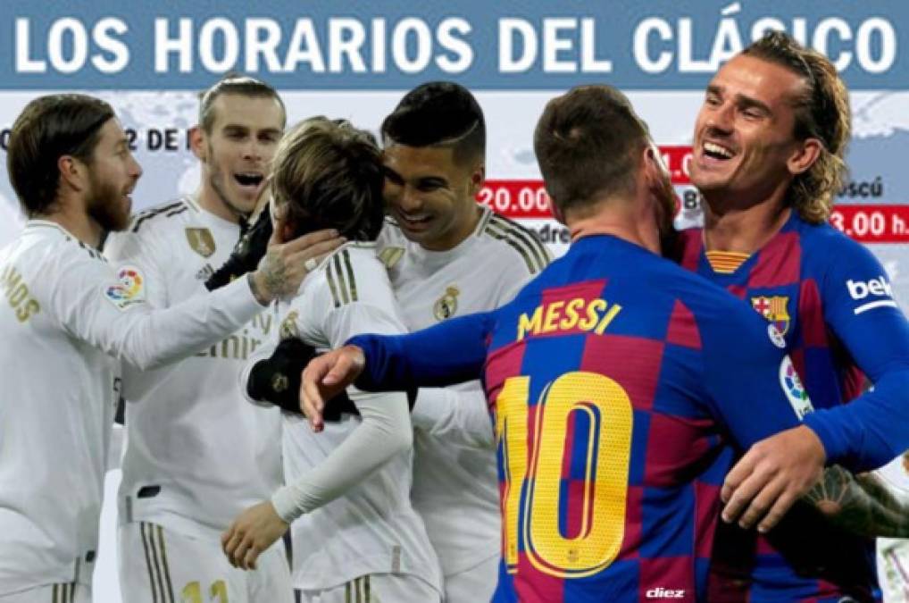 Real Madrid - Barcelona: Horarios por todo el mundo para ver el Clásico de la Liga Española