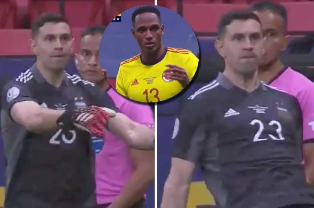 'Dibu' Martínez revela lo que habló con Yerry Mina tras su polémica frase y celebración en el Argentina-Colombia