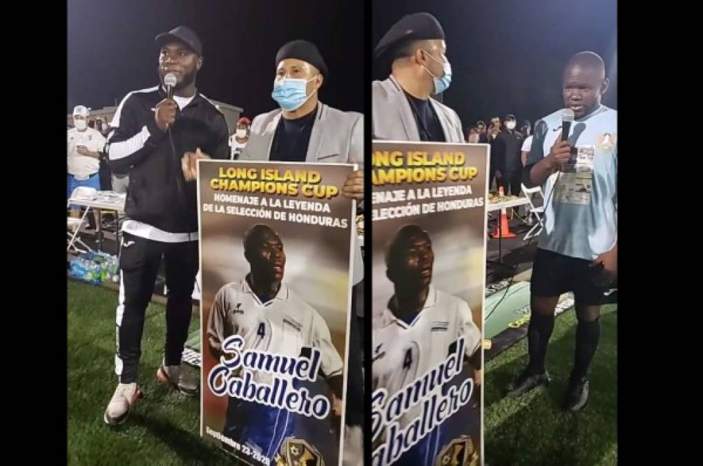 Samuel Caballero recibió homenaje por su trayectoria en la final de la 'Copa Ráyelo' en Brentwood