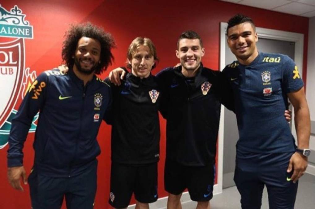 ¿Burla? Marcelo y la polémica foto en Anfield previo al juego de Brasil