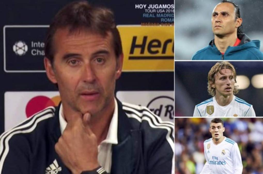 Julen Lopetegui confirma el futuro de Keylor Navas y Luka Modric en Real Madrid