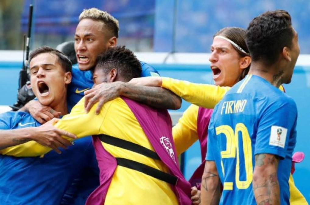 Victoria agónica de Brasil con goles de Neymar y Coutinho ante Costa Rica