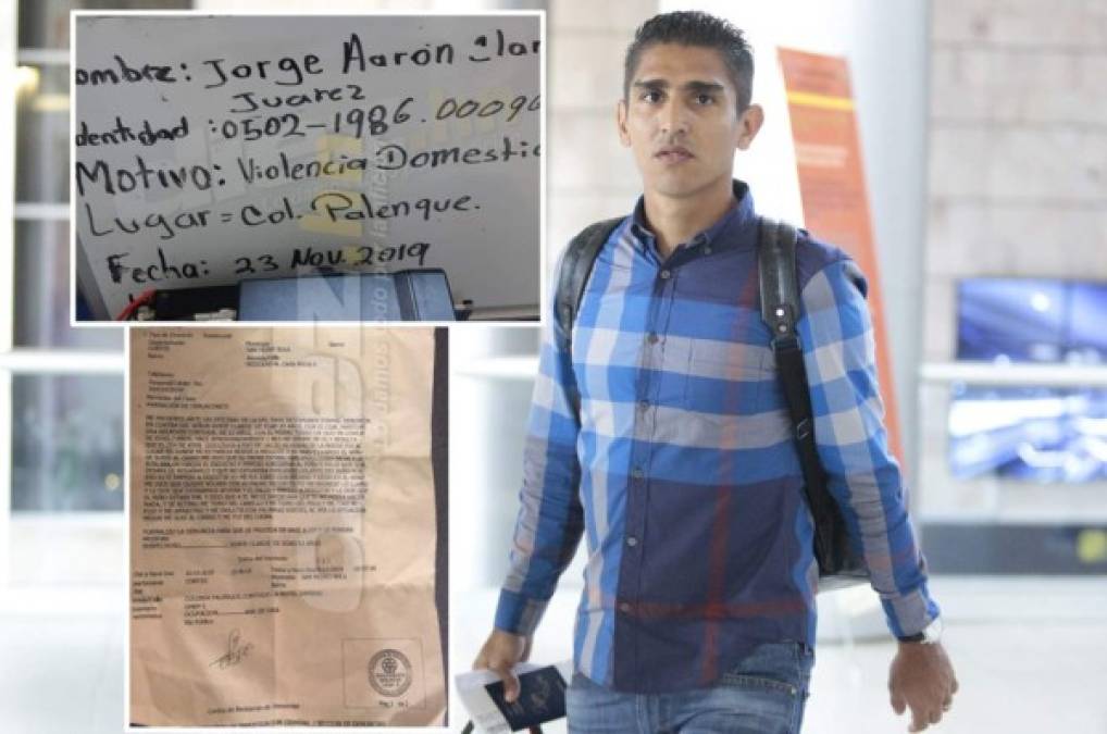 Jorge Claros es arrestado: Esposa denuncia al futbolista de Real España por agresión