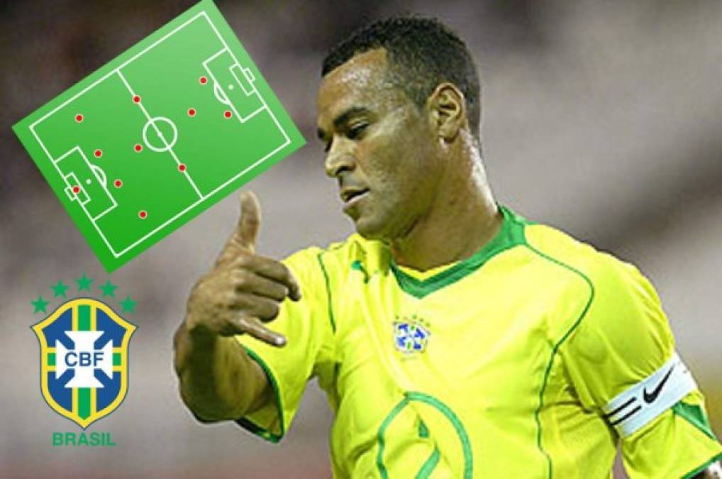 Cafú elige el 11 histórico de Brasil sin Neymar ni Ronaldinho