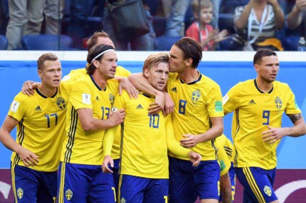 Suecia derrota a Suiza y está en cuartos del Mundial de Rusia 2018