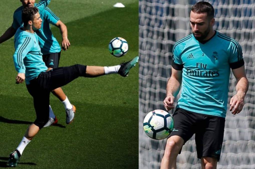 Cristiano y Carvajal continúan recuperándose por aparte con el Real Madrid