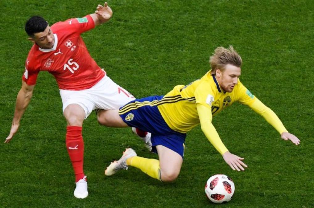 Suecia derrota a Suiza y está en cuartos del Mundial de Rusia 2018