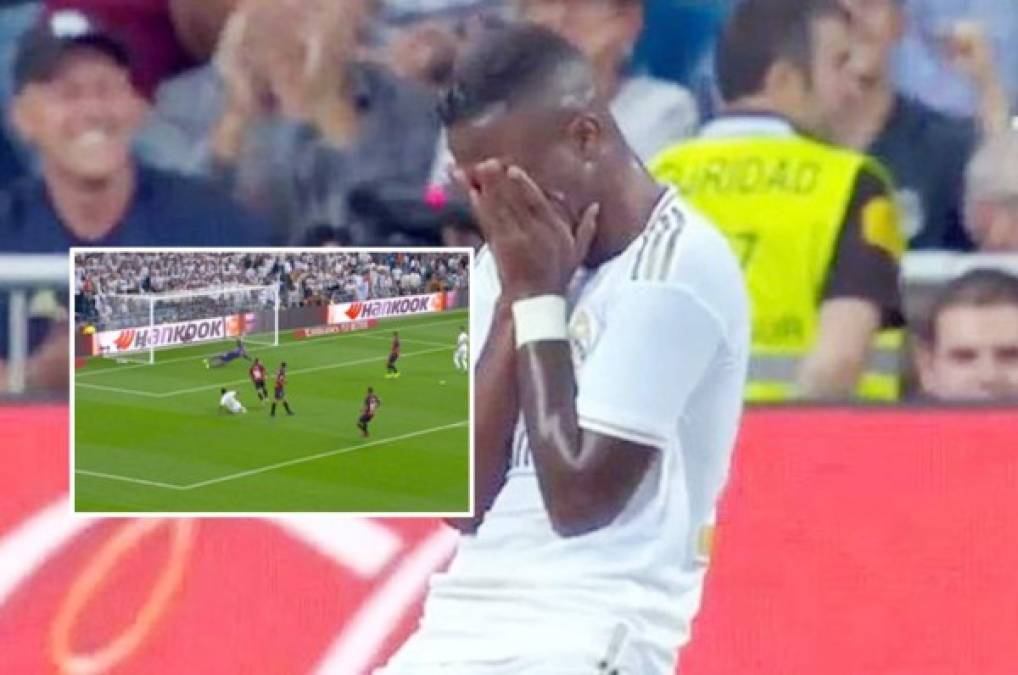 Vinícius Júnior anota con Real Madrid al Osasuna y se desahoga llorando