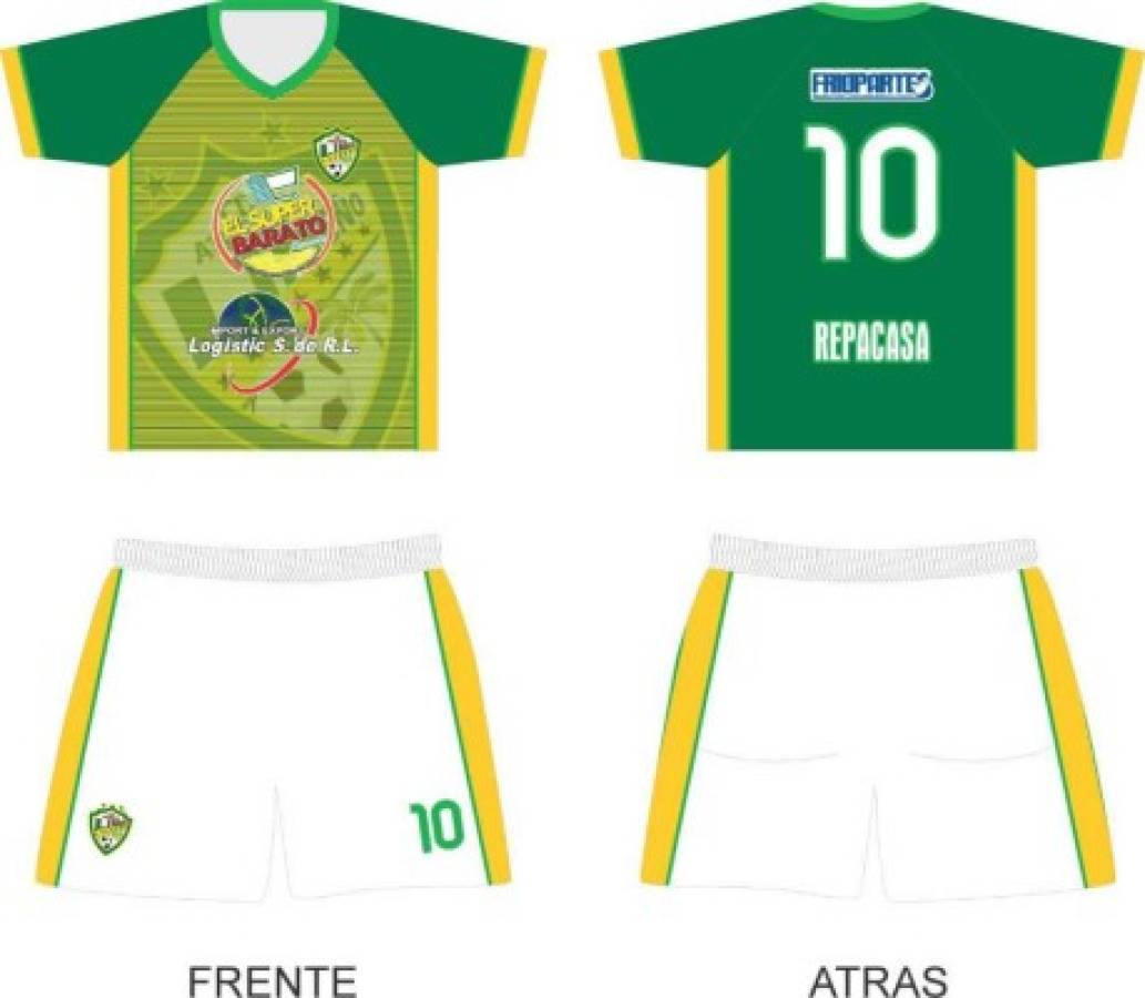 Las camisas que vestirán los clubes del Ascenso en Honduras para el Apertura