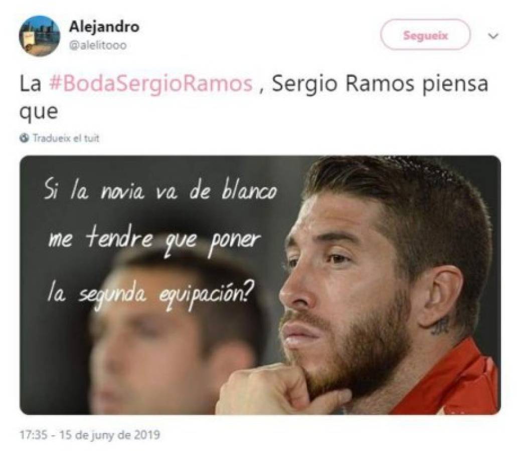 Los memes destrozan a Sergio Ramos y Pilar Rubio por su boda 'galáctica'