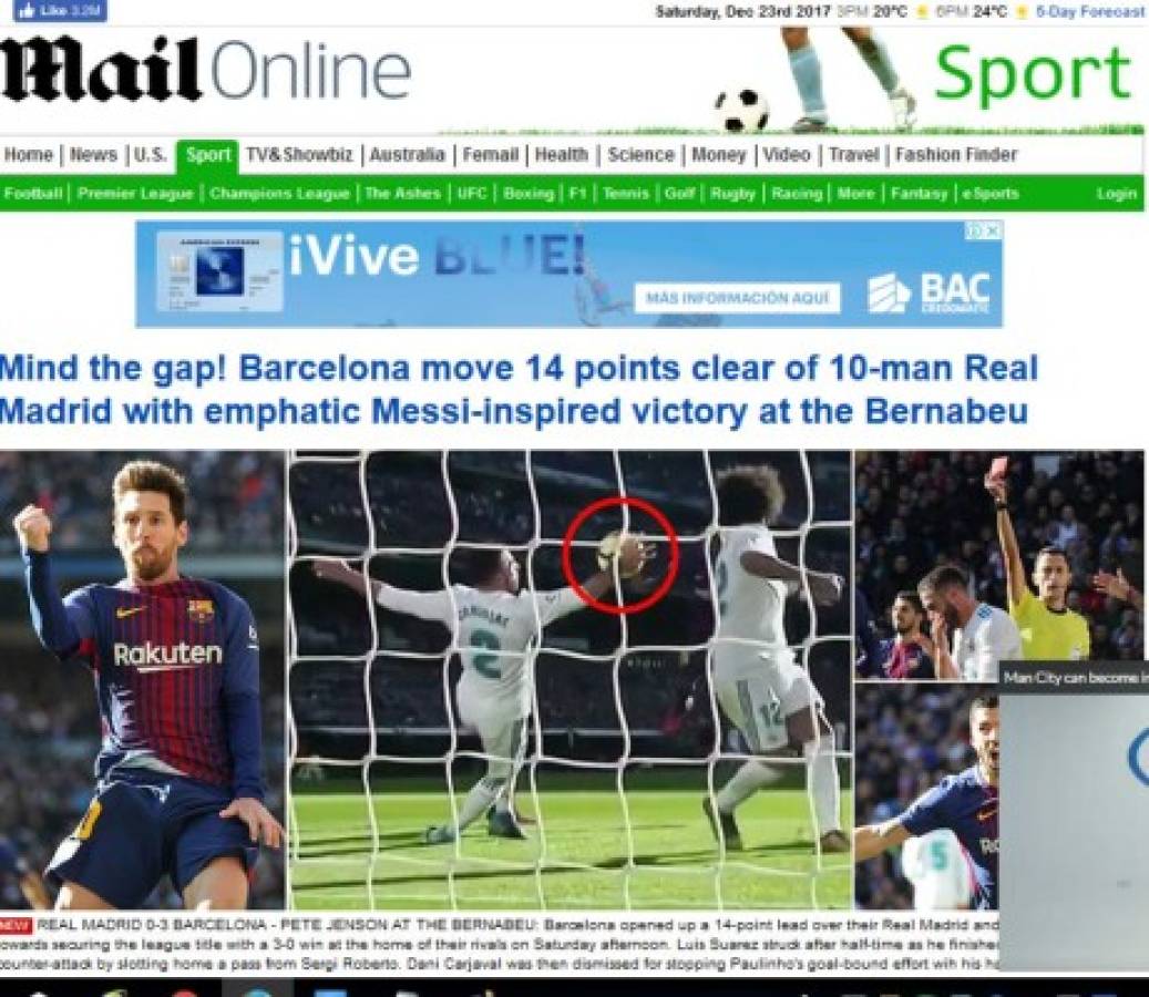 Así cuenta el mundo la humillante paliza del Barcelona al Real Madrid