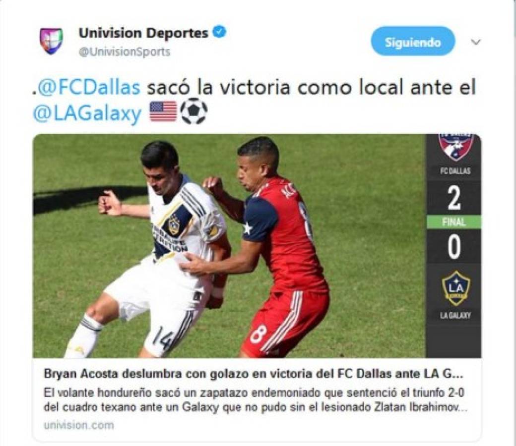 Deslumbra: Así reacciona la prensa internacional tras golazo de Bryan Acosta