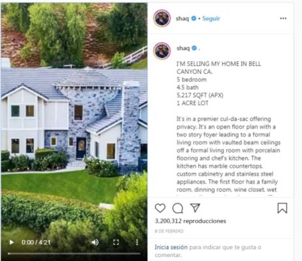 La mansión de lujo que una leyenda de la NBA ofreció en Instagram por $2.5 millones
