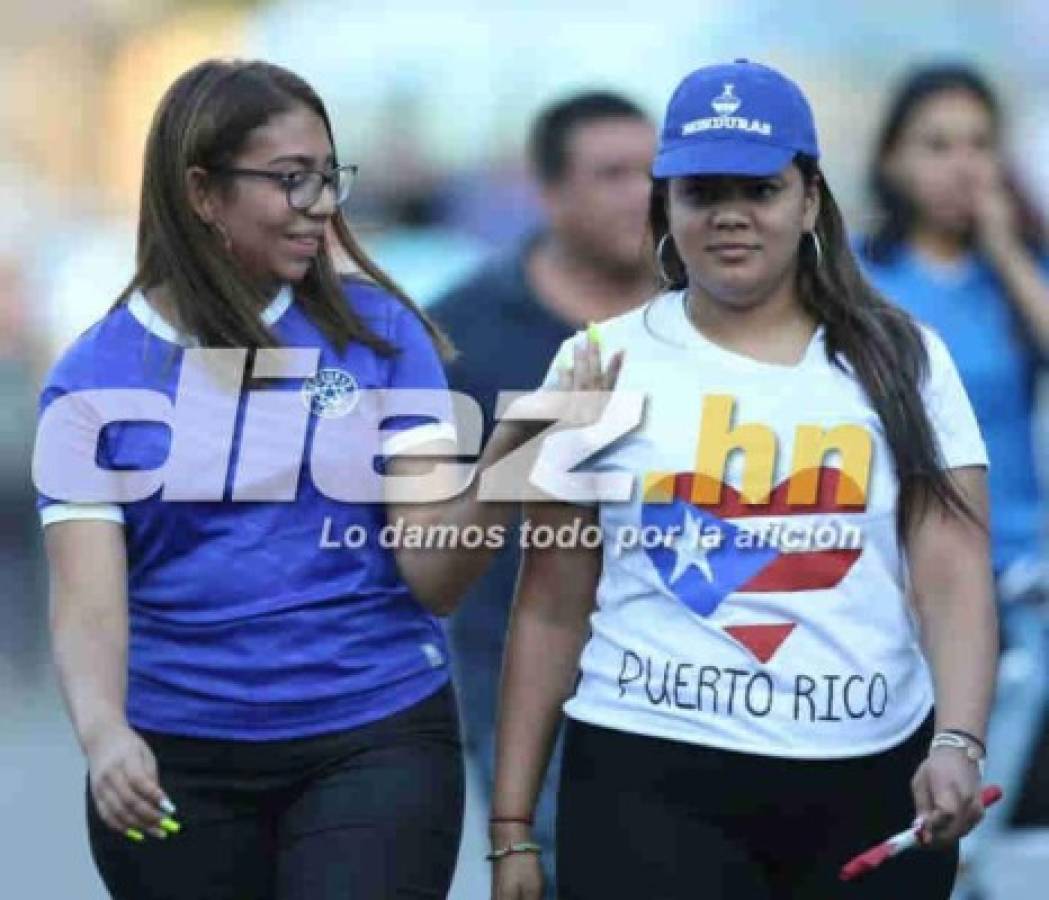 FOTOS: El ambiente que se vive en el Nacional para el partido entre Honduras y Puerto Rico