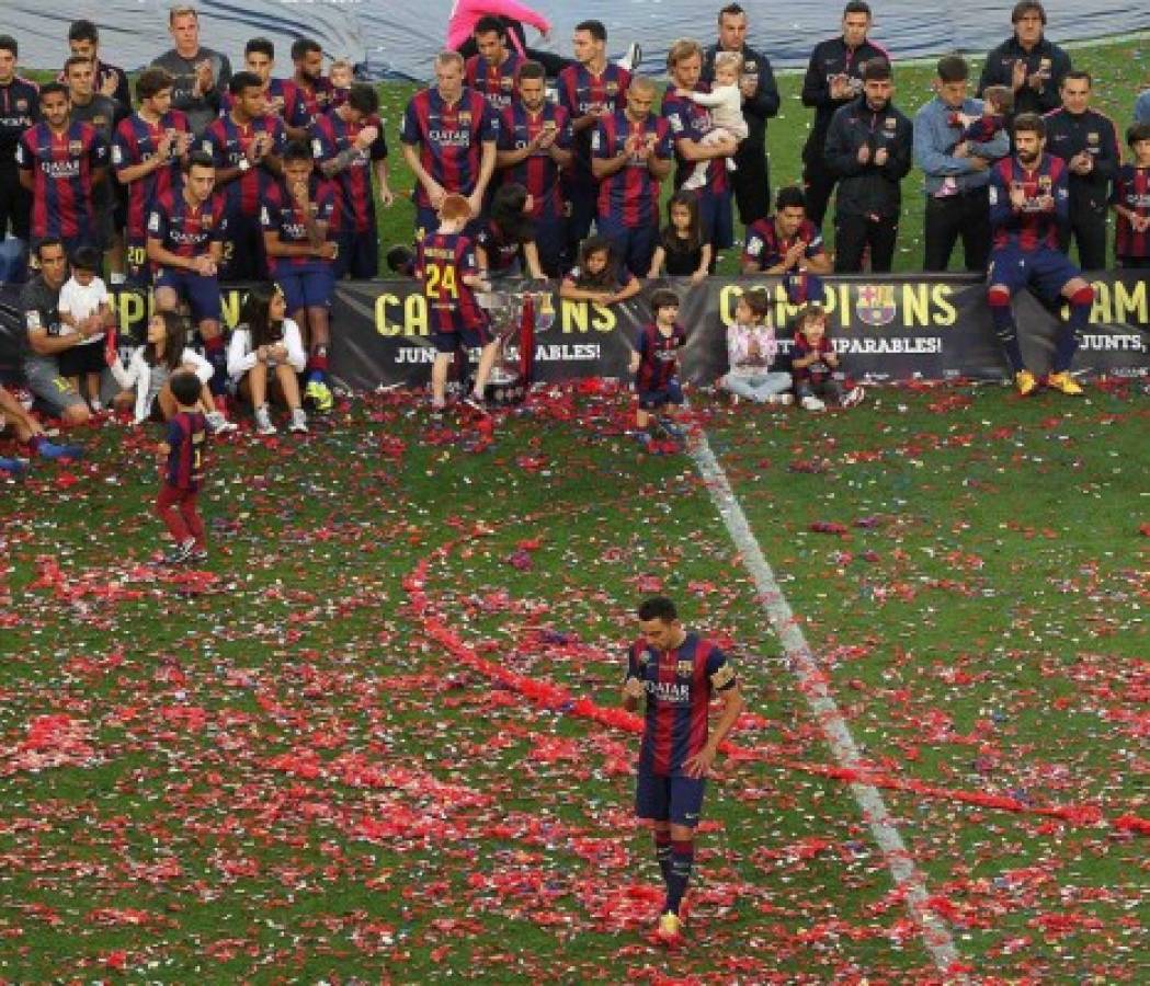 La despedida de Xavi Hernández del Camp Nou