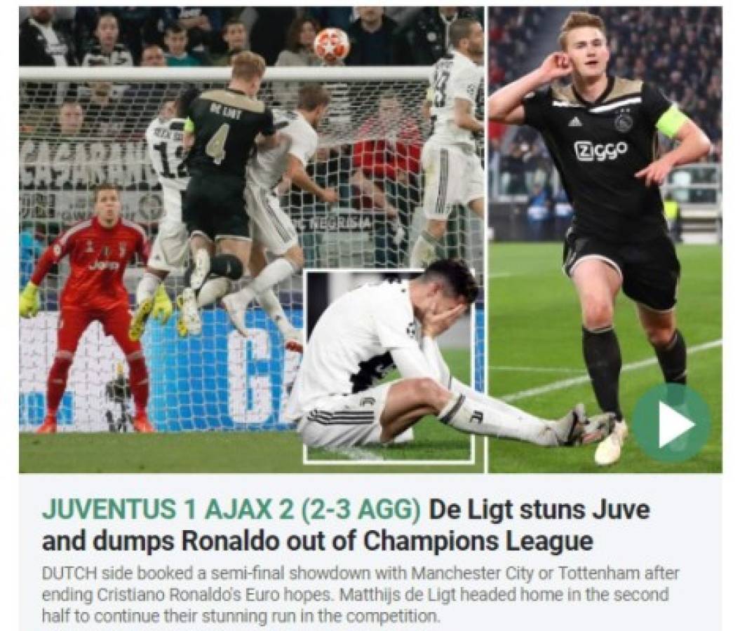 ¡Con todo! Así reacciona la prensa mundial tras el fracaso de la Juventus en Champions