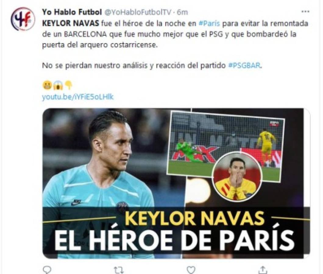 'Gigante y Mejor de la Historia de Concacaf': Lo que dice la prensa de Keylor Navas tras pararle penal a Messi