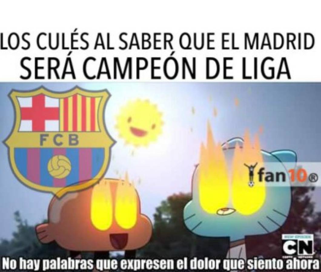 Terribles memes contra el Barcelona por el título de Real Madrid en Liga