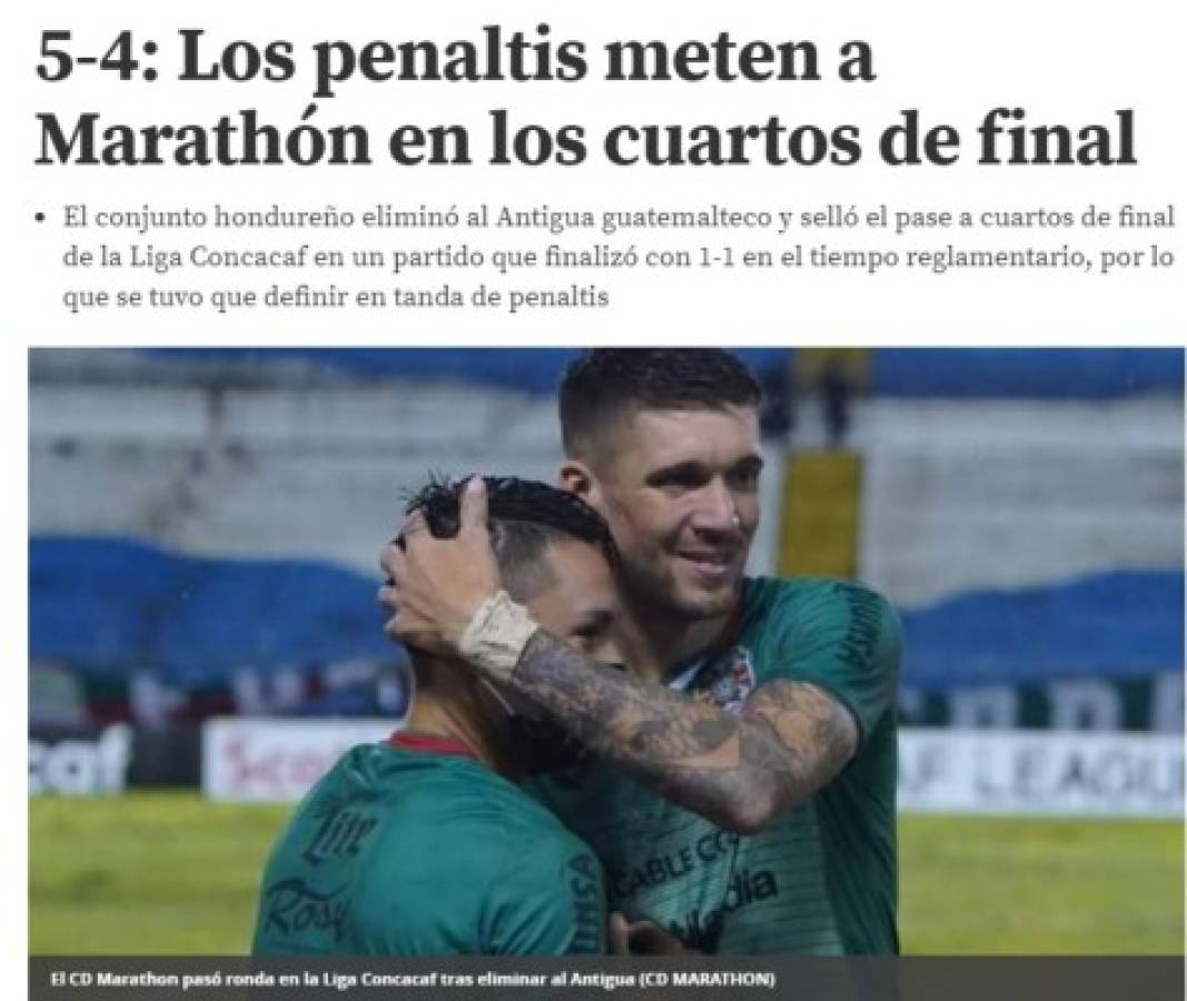 'El verdadero monstruo verde': La prensa internacional tras el sufrido triunfo de Marathón en Liga Concacaf