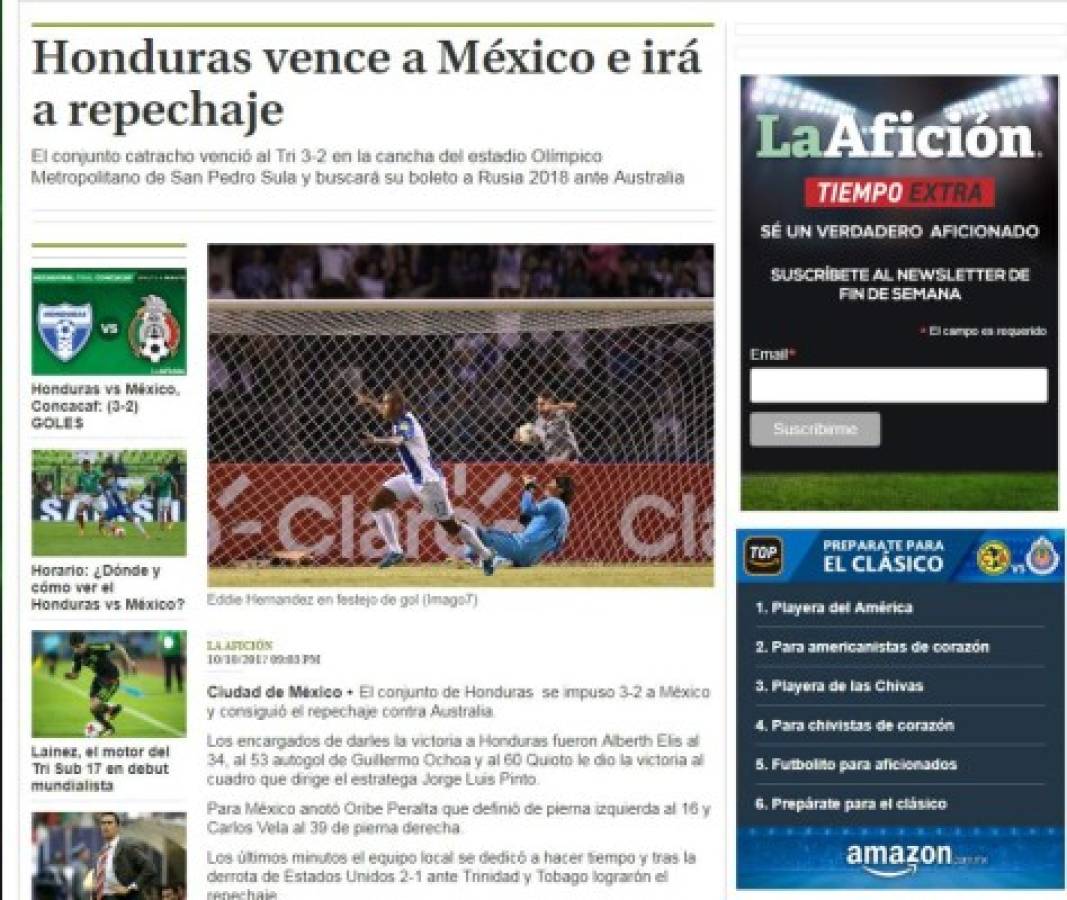 ¡ENOJADOS! Prensa mexicana no perdona a Osorio por perder ante Honduras