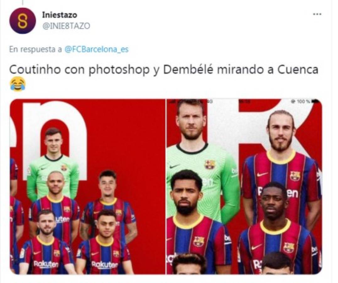 Nadie se salva: Barcelona se saca la foto oficial y las redes estallan con divertidos memes