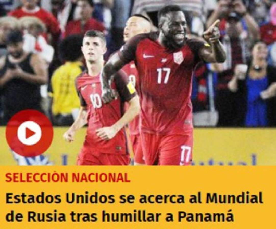 Portadas de diarios destrozan a selección de Panamá luego de goleada ante EEUU