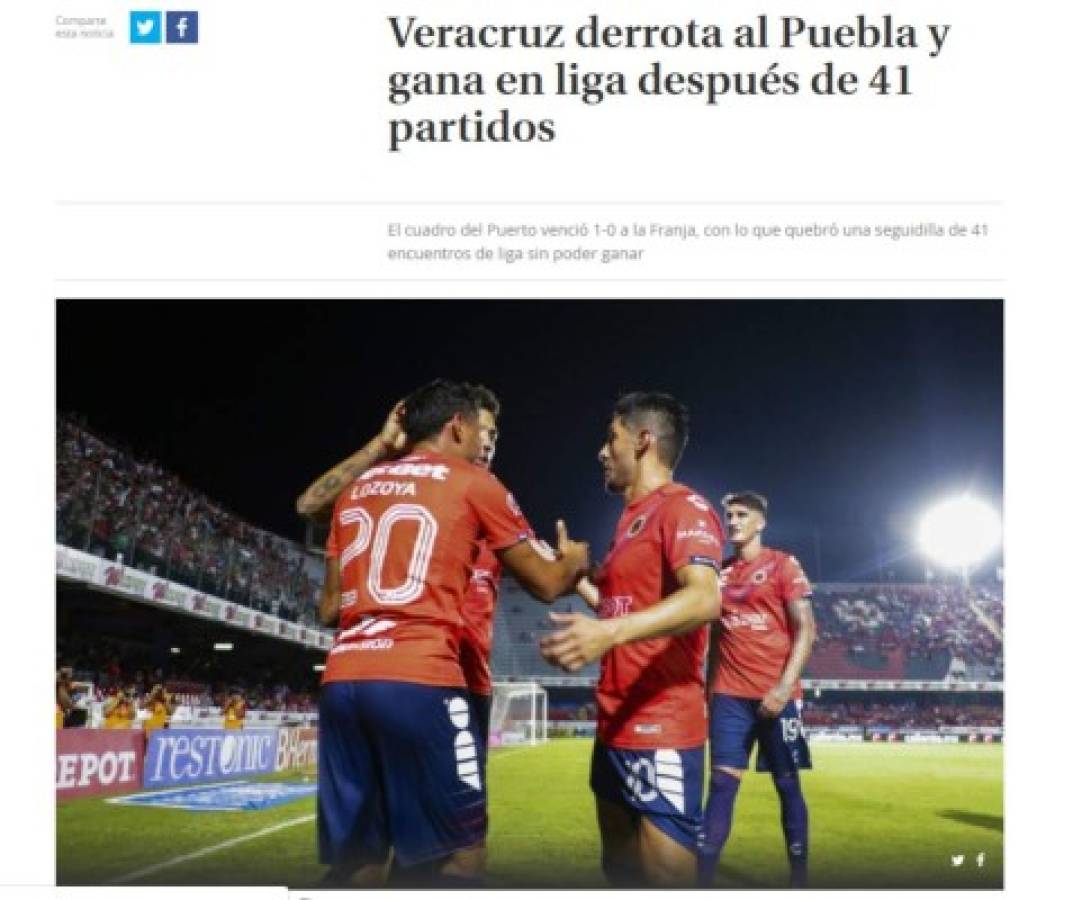 Liga MX: Así reacciona la prensa y otros equipos tras el triunfo de Veracruz ante Puebla