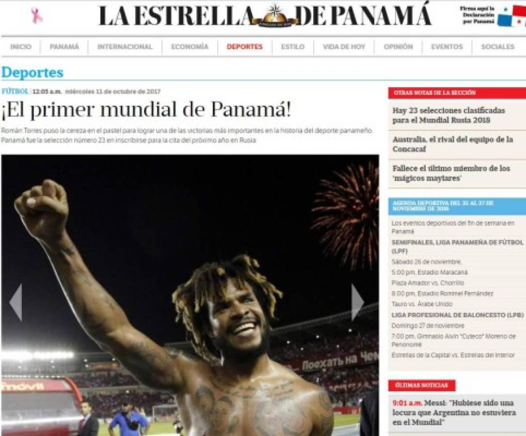 'Dios es panameño, grítalo, estamos en Rusia'. Así celebran el pase al Mundial