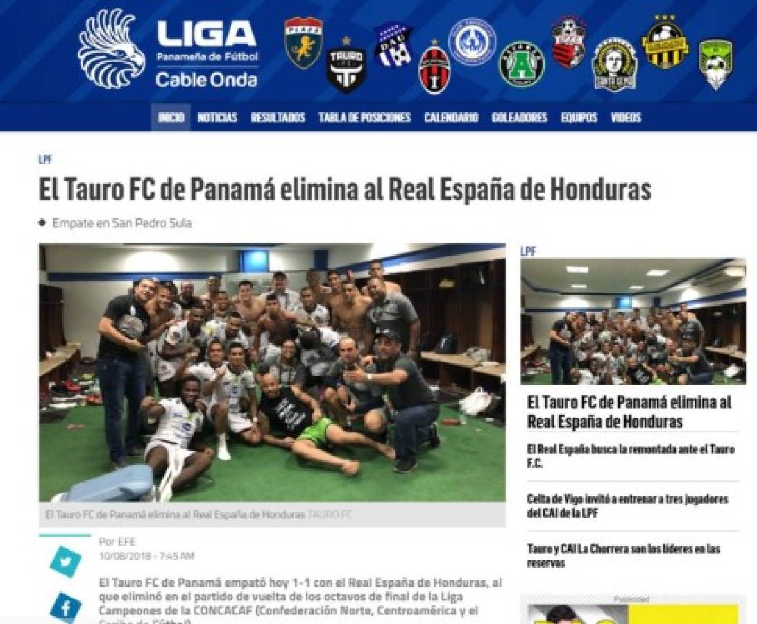 PORTADAS: Así titulan los medios la eliminación de Real España por Tauro