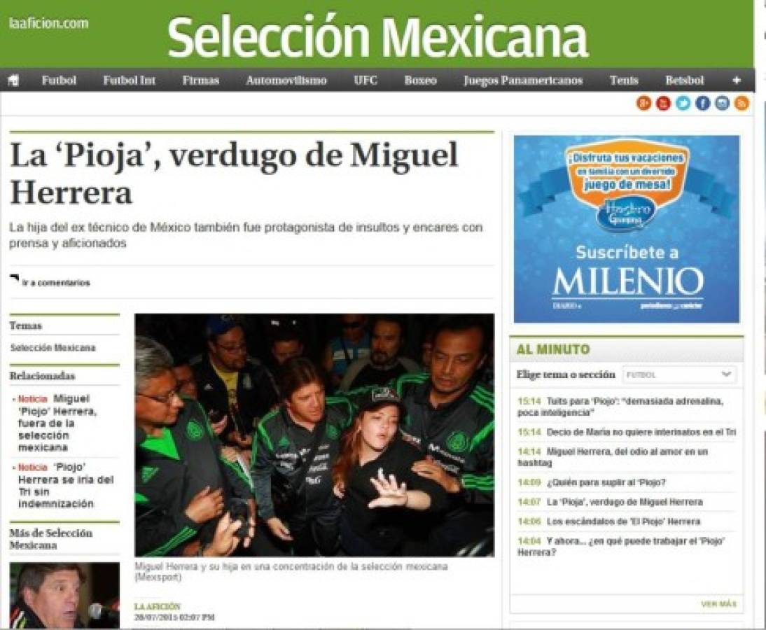 Así cuenta la prensa mundial salida de Miguel Herrera