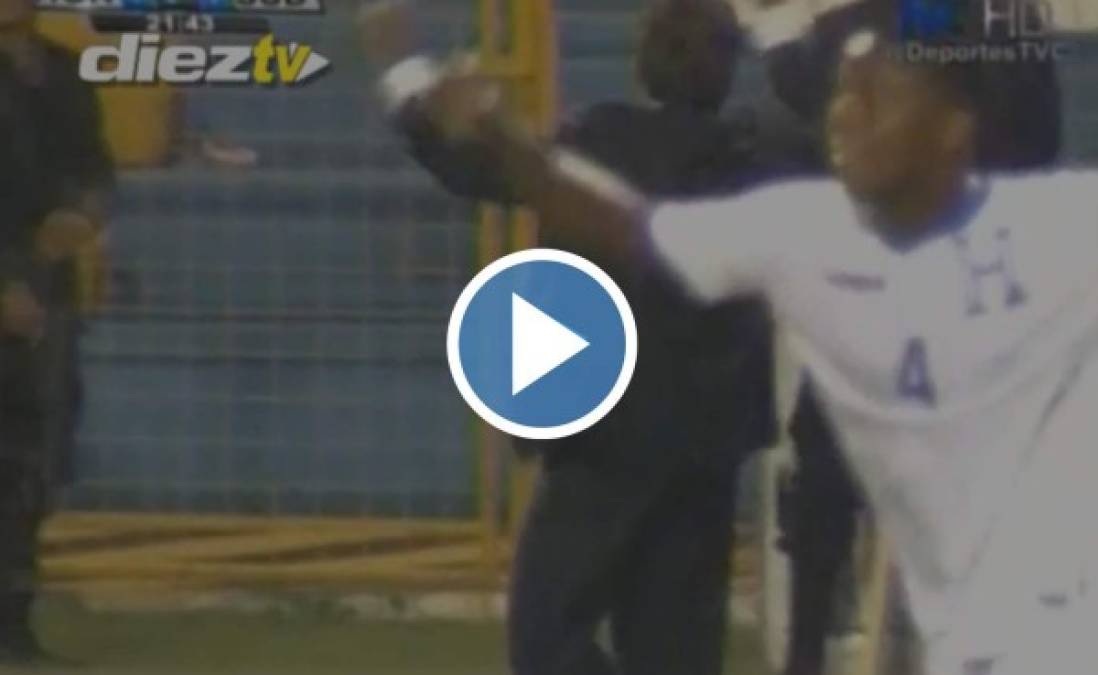 VIDEO: Así festejó Jorge Luis Pinto el empate de Honduras ante Sudáfrica