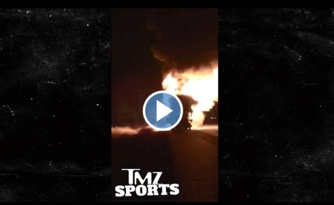 VIDEO: Se queman cuatro coches de lujo de Floyd Mayweather