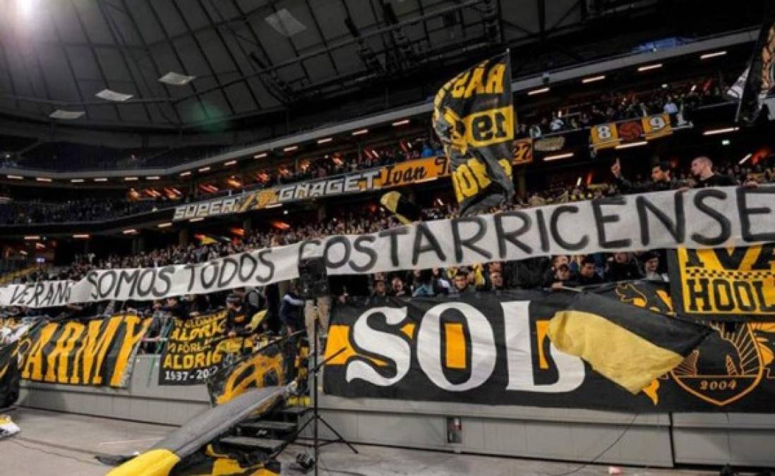 VIDEO: Despedida de aficionados del AIK a Celso Borges rumbo al Mundial