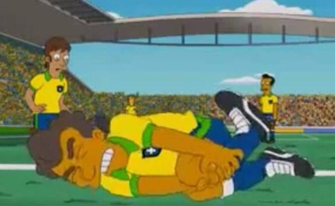 Por sus 'piscinazos', los Simpsons se burlan de Neymar
