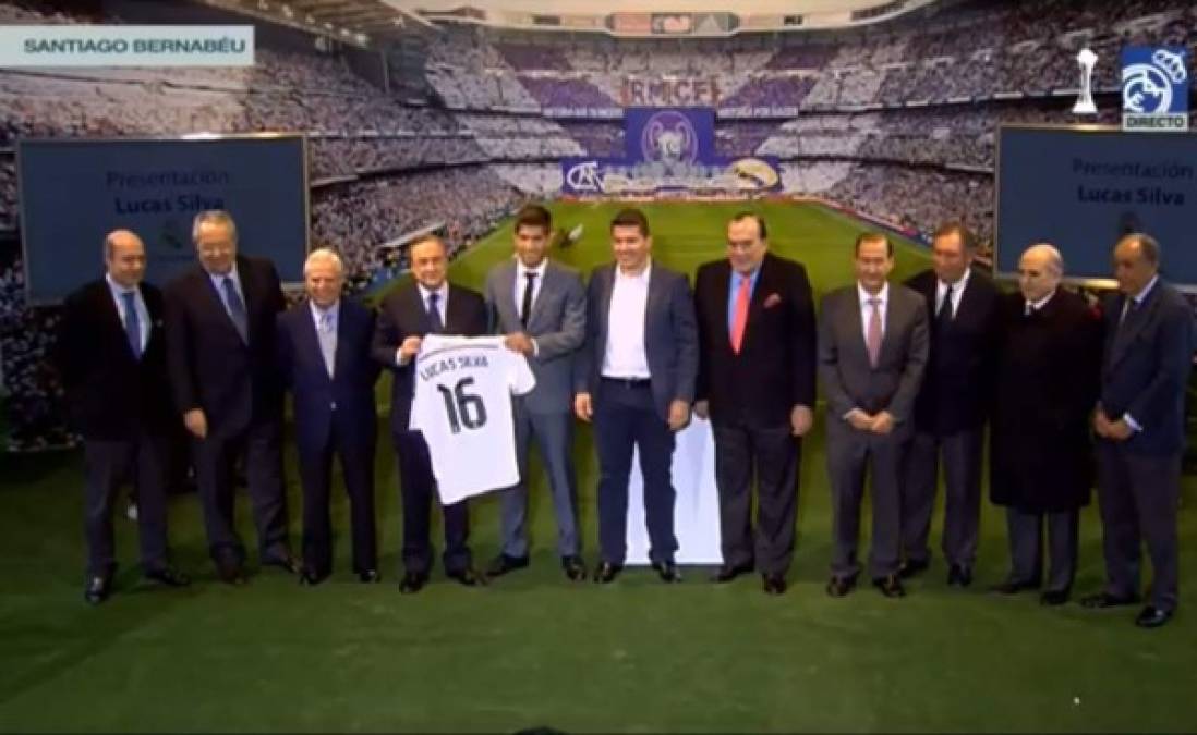 Lucas Silva fue presentado como nuevo jugador del Real Madrid