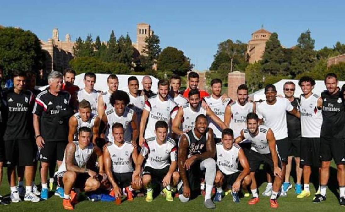 Carmelo Anthony, visita sorpresa en entrenamiento de Real Madrid