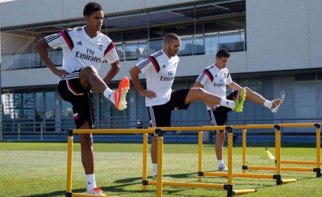 James Rodríguez realizó su primer entrenamiento con el Real Madrid