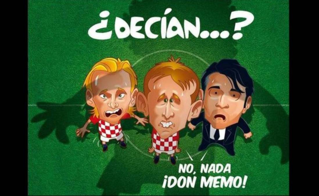 Los memes que deja la eliminación de Croacia a manos de México