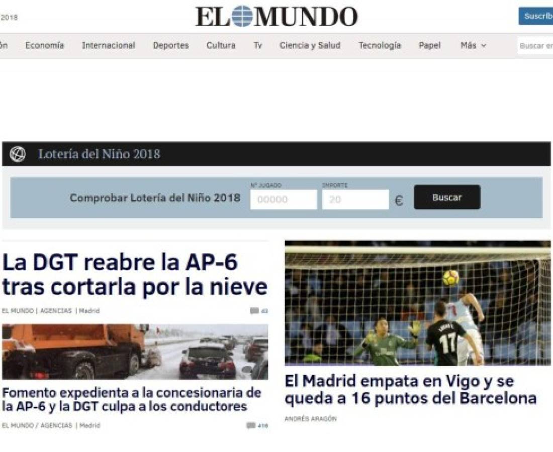 Así reaccionan los medios luego de empate del Real Madrid ante el Celta