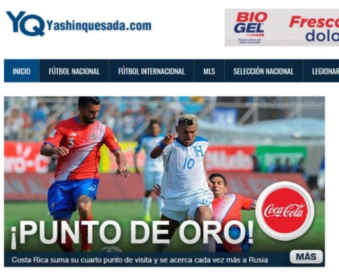 Como 'punto de oro' califica prensa tica empate ante Honduras